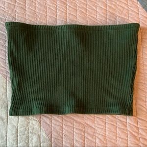 Urban Outfitters Green Tube Bandeau Top